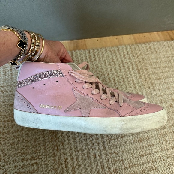 Golden Goose Private Edition Mid Star Leather Glitter. Size 38 - Picture 5 of 11